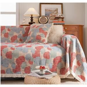 Pumpkin Fall Jacquard Sofa Protector 91” x 150”